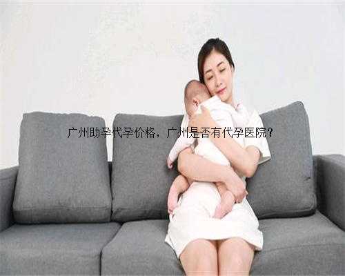 广州助孕代孕价格，广州是否有代孕医院？
