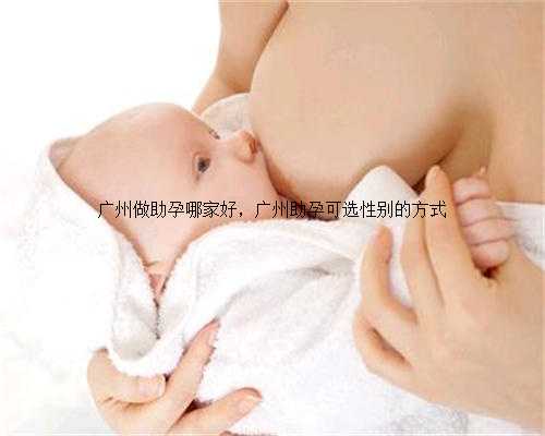 广州做助孕哪家好，广州助孕可选性别的方式