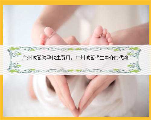 广州试管助孕代生费用，广州试管代生中介的优势